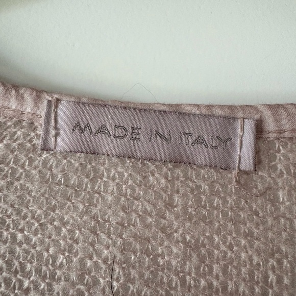 Made in Italy Pink Lace Knit Cardigan - Picture 2 of 4